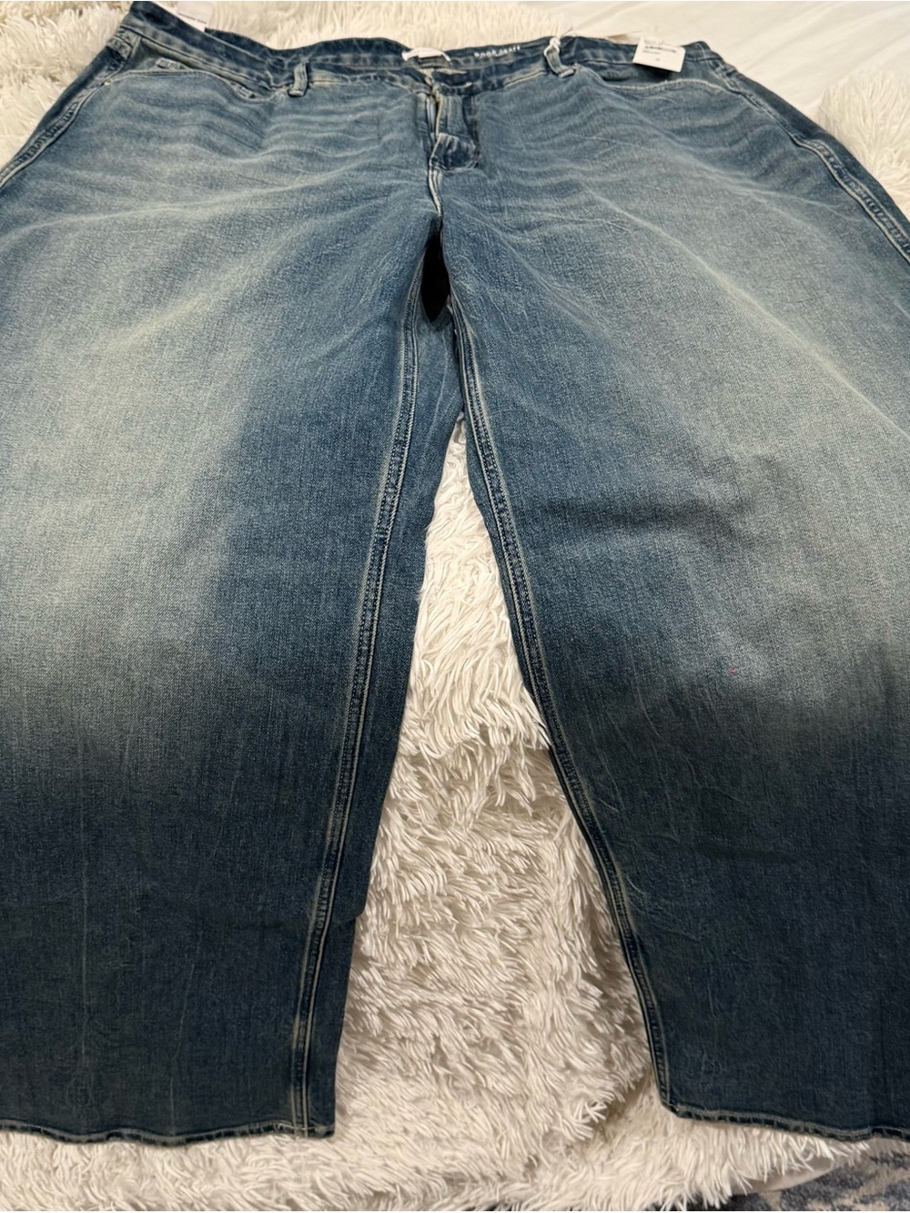 NWT Good American Good Skate Wide Leg Jeans Size 24 Indigo $169